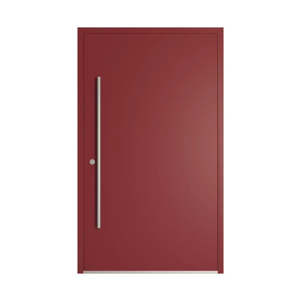 RAL 3011 Brown red entry-doors models dindecor 6132-black  