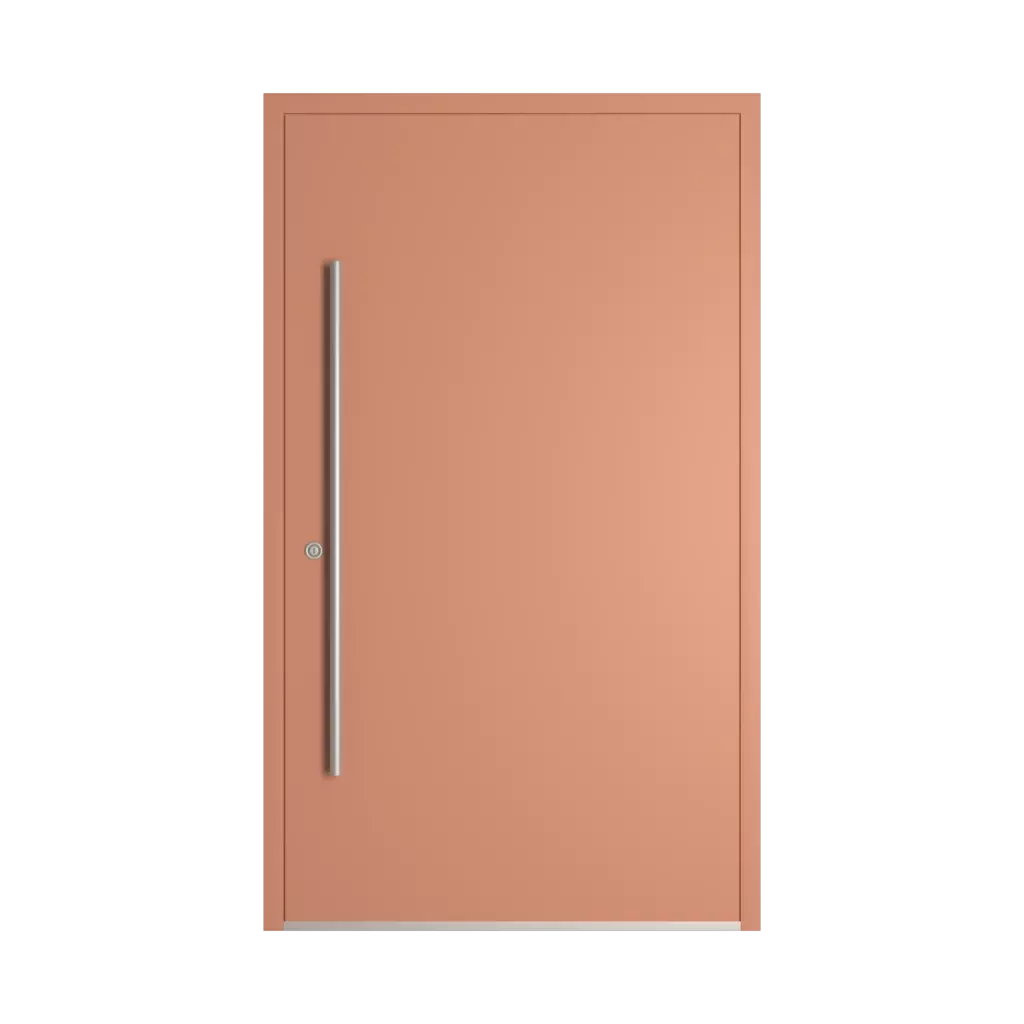 RAL 3012 Beige red entry-doors models-of-door-fillings wood without-glazing