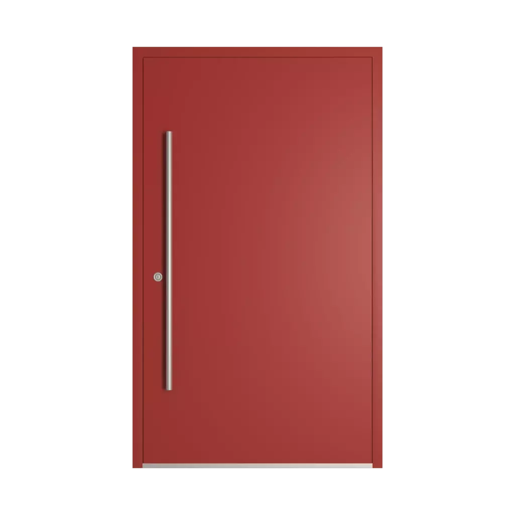 RAL 3013 Tomato red entry-doors models dindecor 6132-black  