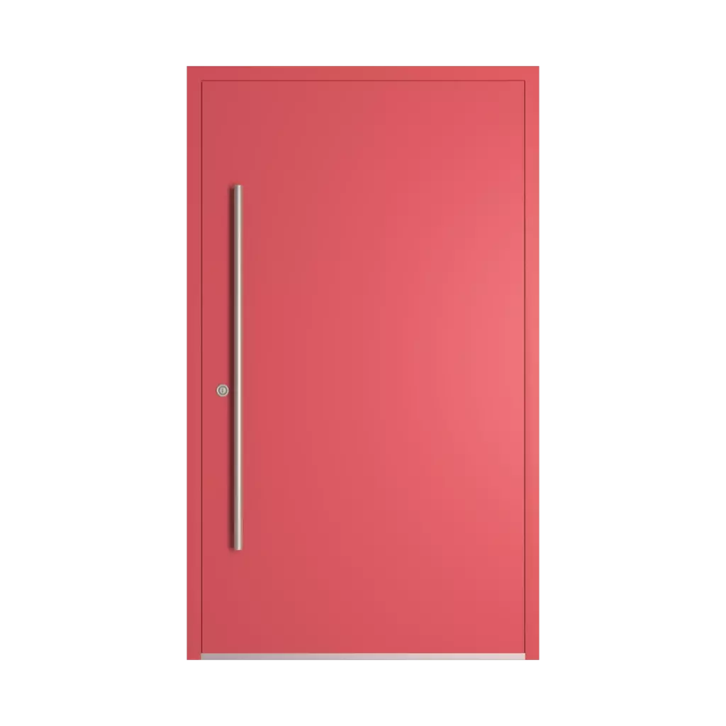 RAL 3017 Rose entry-doors models dindecor 6024-pvc  