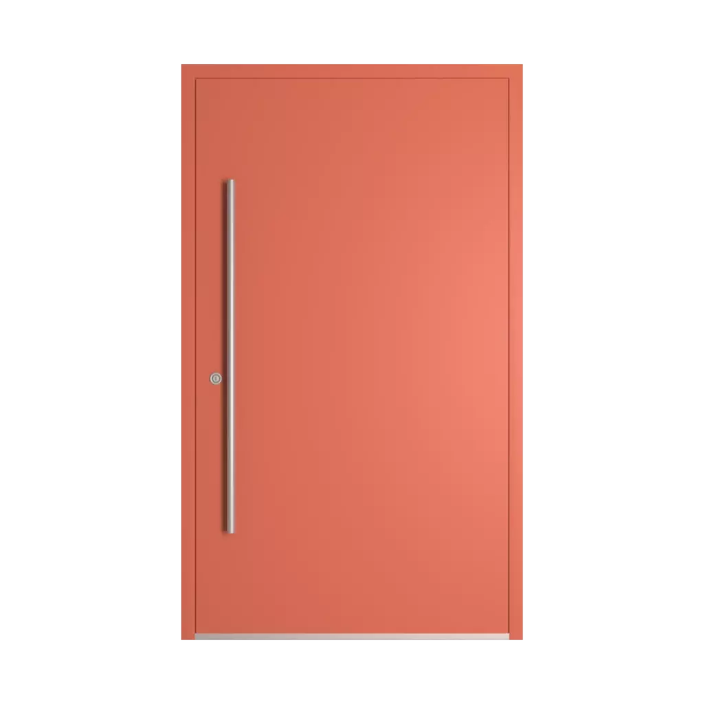 RAL 3022 Salmon pink entry-doors models dindecor 2801-black  