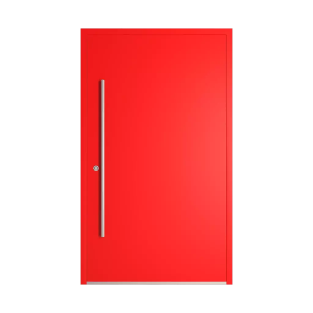 RAL 3024 Luminous red entry-doors models adezo wilno  