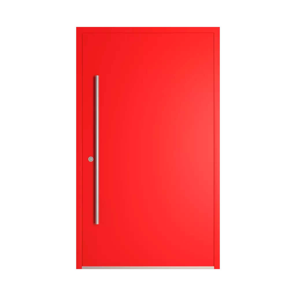 RAL 3026 Luminous bright red entry-doors models cdm model-1  