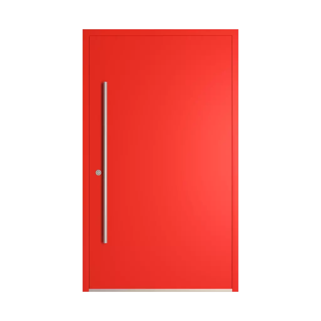 RAL 3028 Pure red entry-doors models dindecor model-5010  