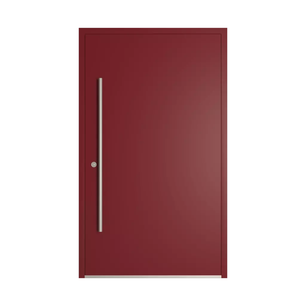 RAL 3032 Pearl ruby red entry-doors models-of-door-fillings aluminum full