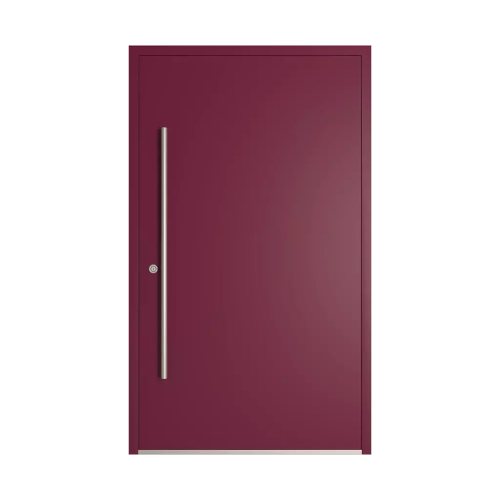 RAL 4004 Claret violet entry-doors models-of-door-fillings pvc full