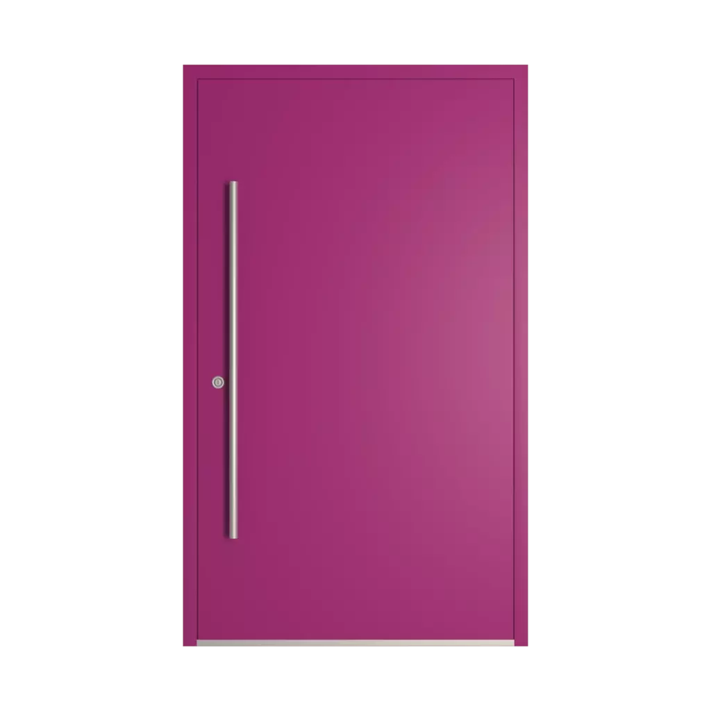 RAL 4006 Traffic purple entry-doors models-of-door-fillings wood glazed