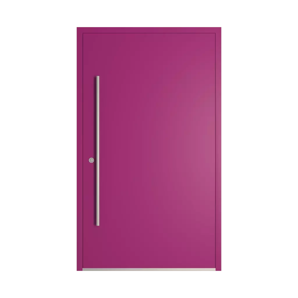 RAL 4006 Traffic purple entry-doors models dindecor 6132-black  