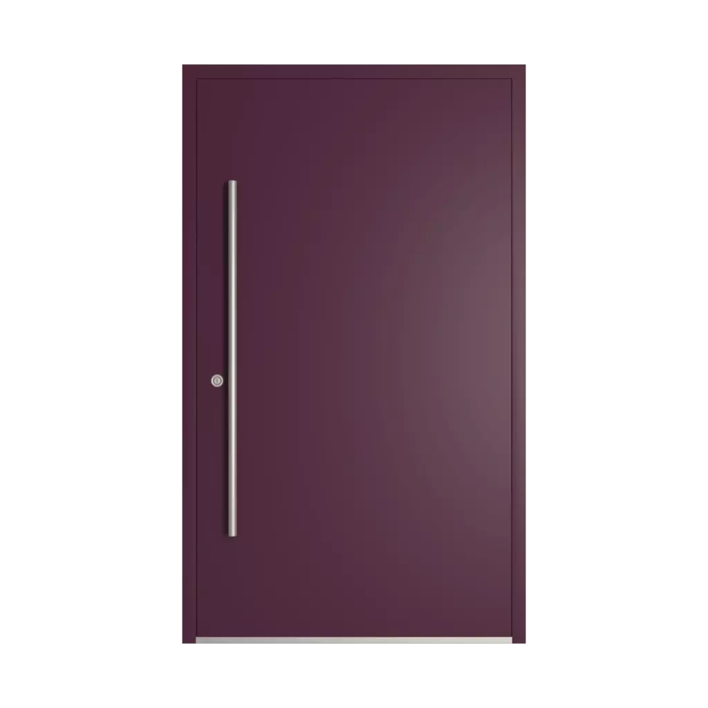 RAL 4007 Purple violet entry-doors models dindecor model-6129  