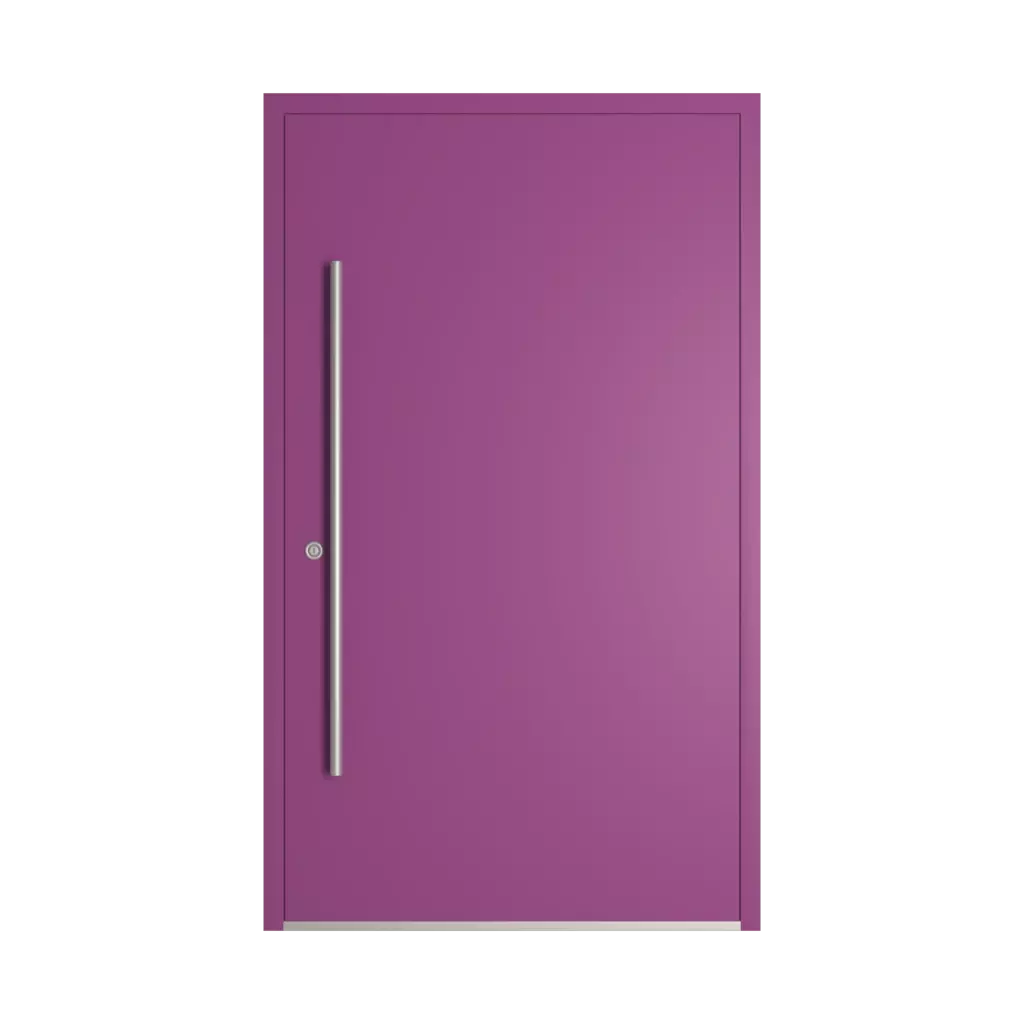 RAL 4008 Signal violet entry-doors models-of-door-fillings pvc full