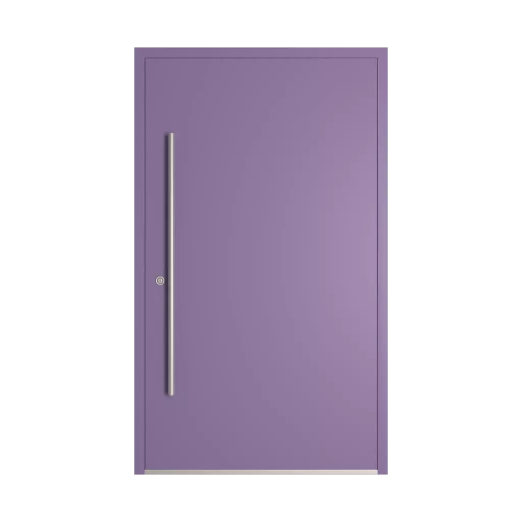 RAL 4011 Pearl violet entry-doors models-of-door-fillings aluminum glazed