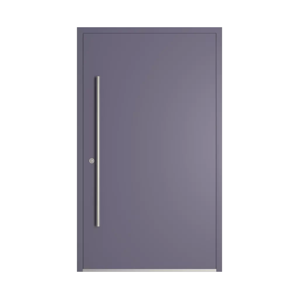 RAL 4012 Pearl blackberry entry-doors models-of-door-fillings wood without-glazing