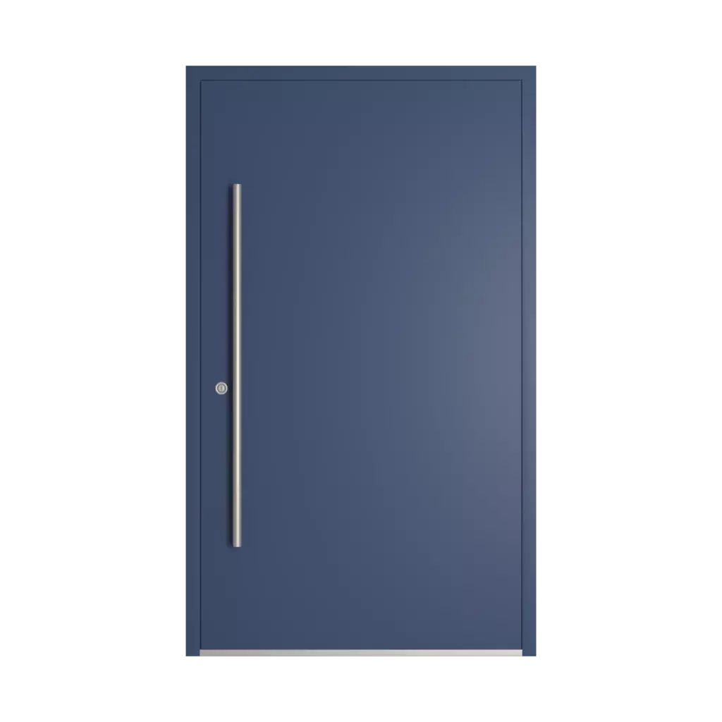RAL 5000 Violet blue entry-doors models-of-door-fillings wood without-glazing