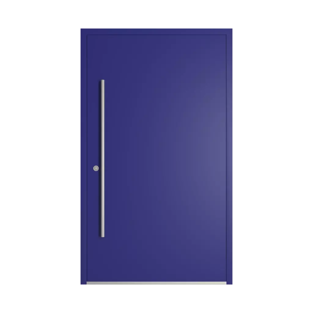 RAL 5002 Ultramarine blue entry-doors models-of-door-fillings wood without-glazing