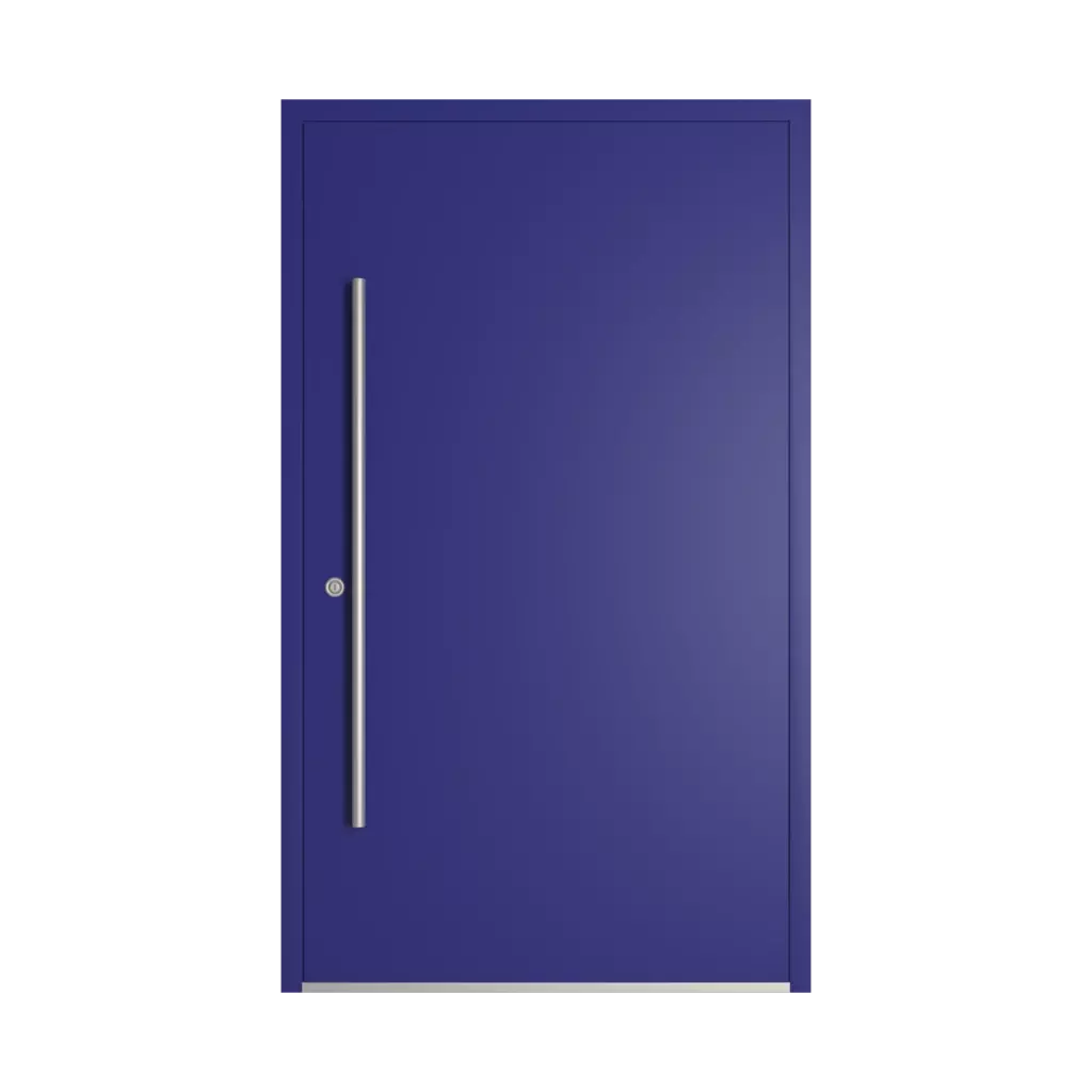 RAL 5002 Ultramarine blue entry-doors models dindecor sk01-beton  