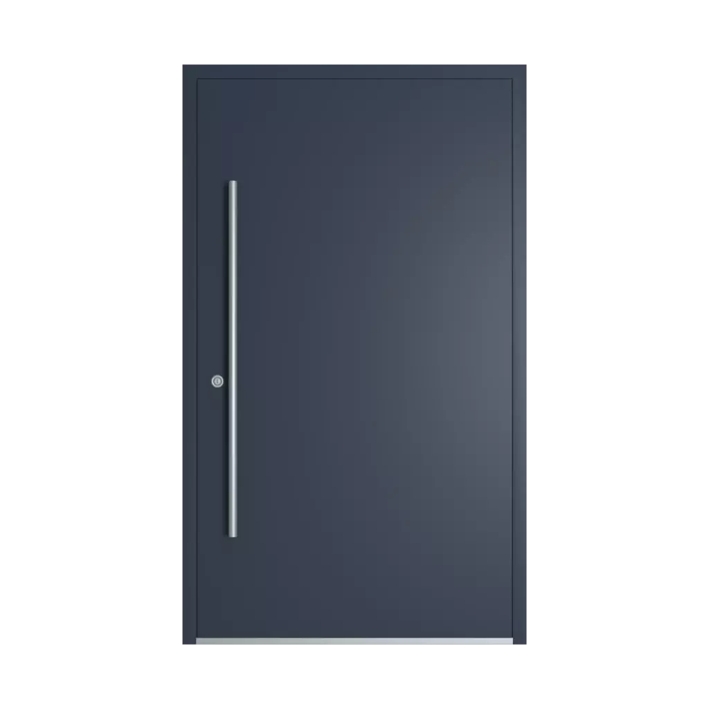 RAL 5008 Grey blue entry-doors models adezo wilno  