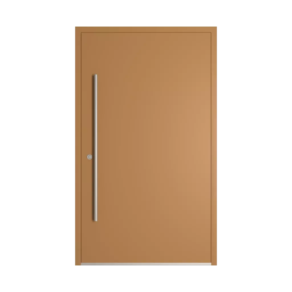 RAL 1011 Brown beige entry-doors models-of-door-fillings aluminum full