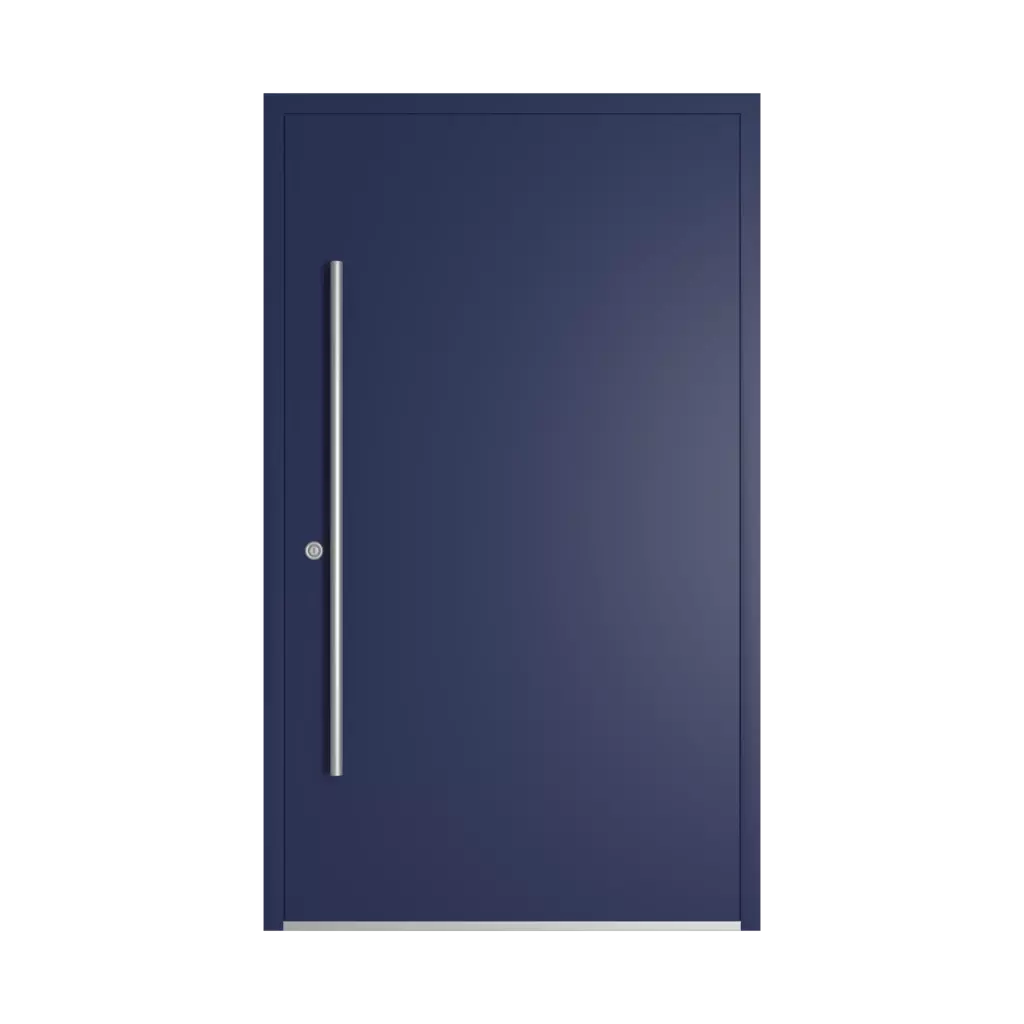 RAL 5013 Cobalt blue entry-doors models-of-door-fillings pvc full