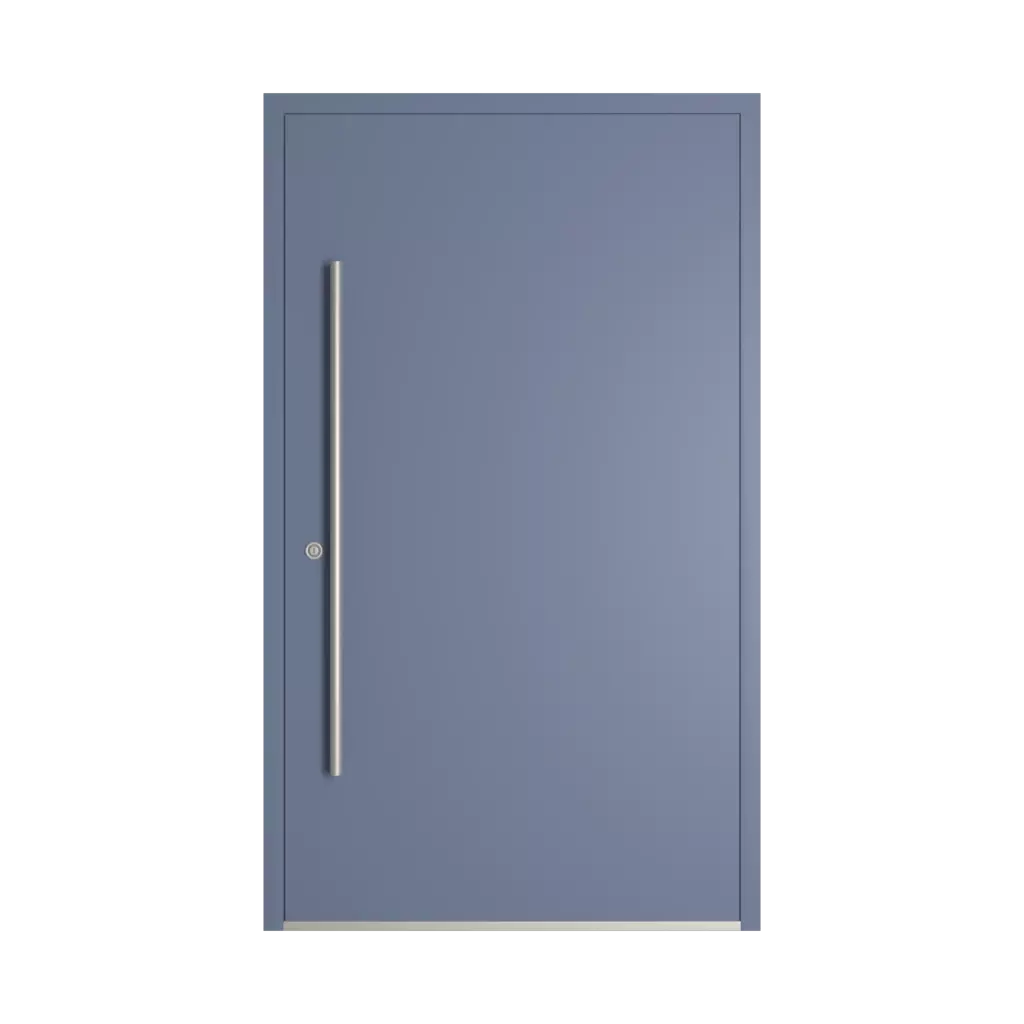 RAL 5014 Pigeon blue entry-doors models-of-door-fillings wood without-glazing