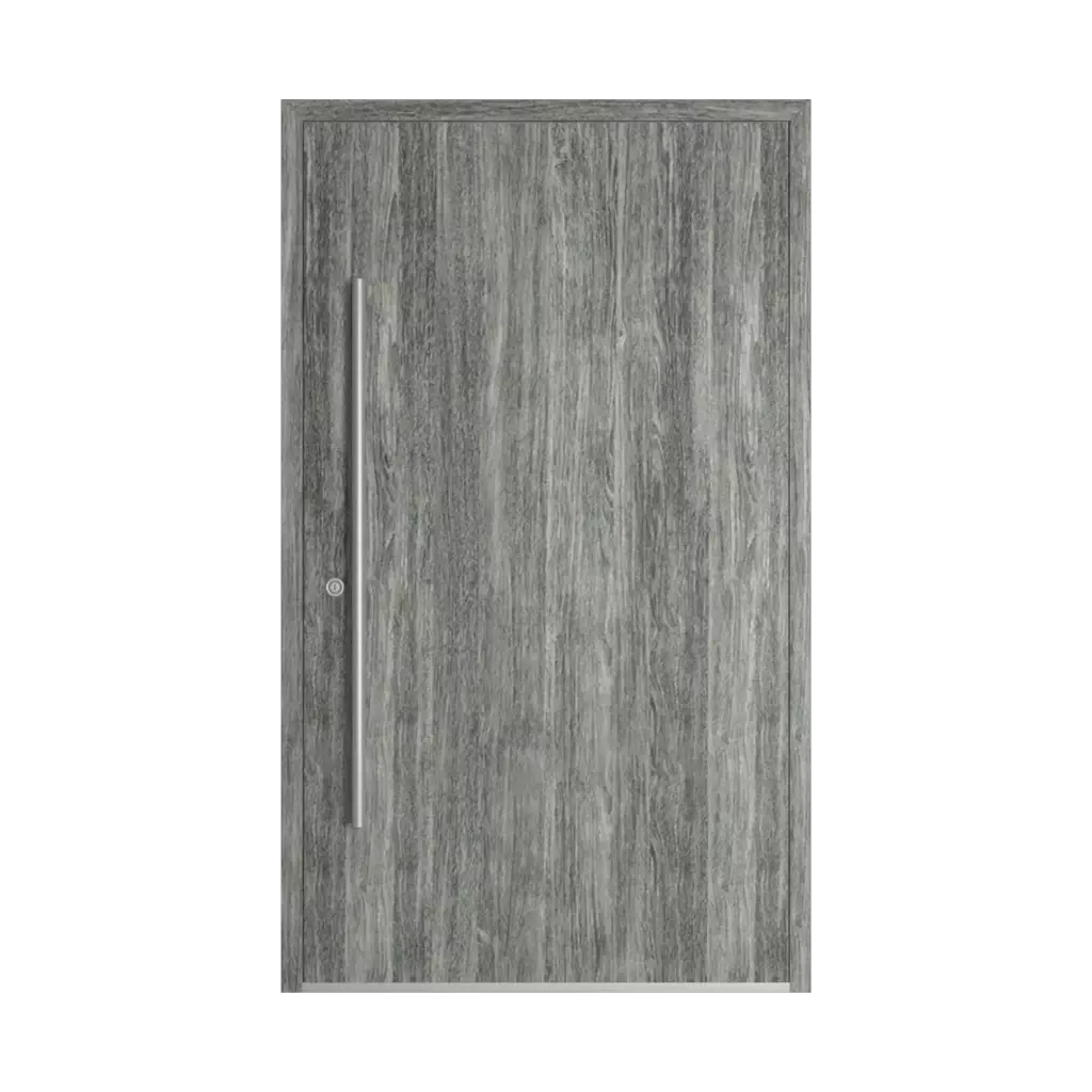 Sheffield oak concrete woodec entry-doors models dindecor sk01-beton  