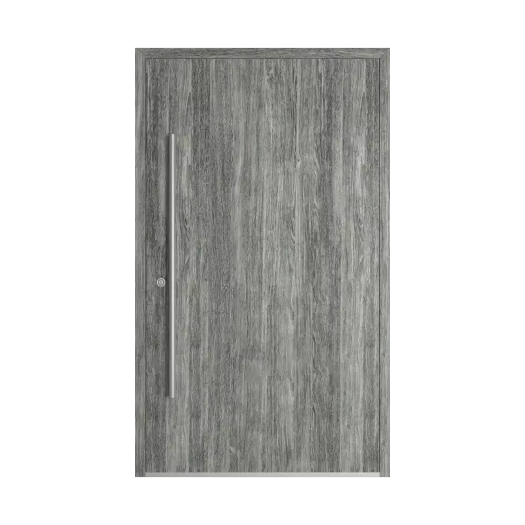 Sheffield oak concrete woodec entry-doors models dindecor model-6129  