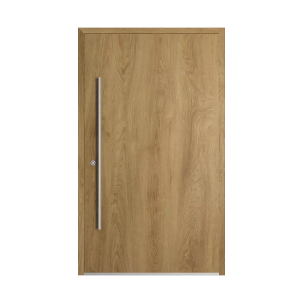 Natural oak entry-doors models dindecor model-5041  