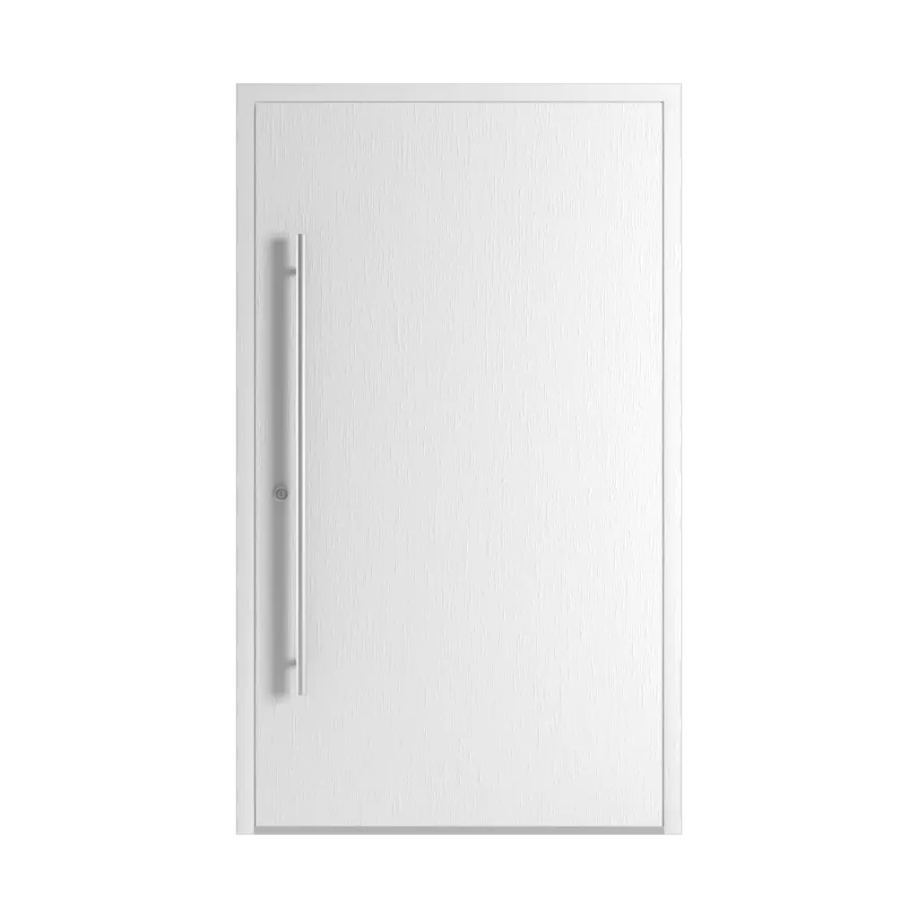 Traffic white aludec entry-doors models dindecor 6132-black  