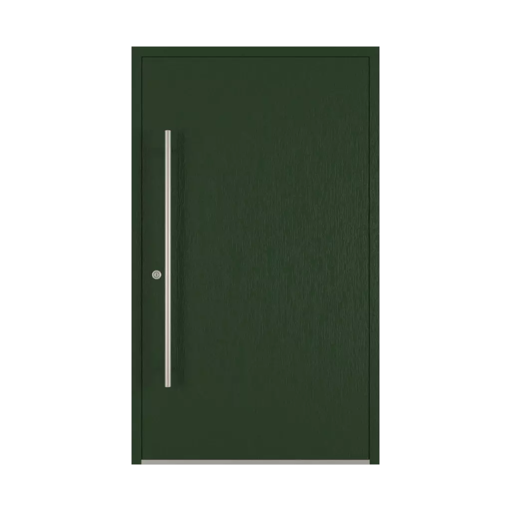 Dark green entry-doors models dindecor model-5017  