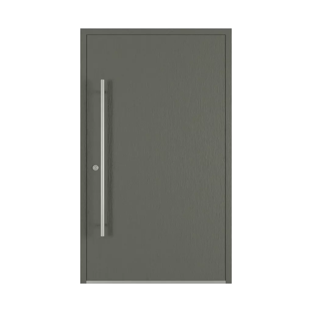 Textured quartz gray entry-doors models dindecor sk01-beton  