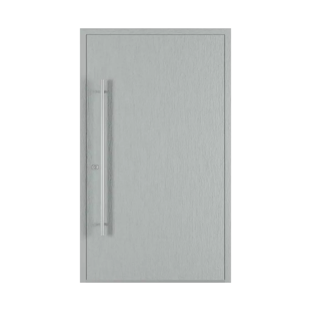 Textured gray entry-doors models dindecor 6124-pwz  