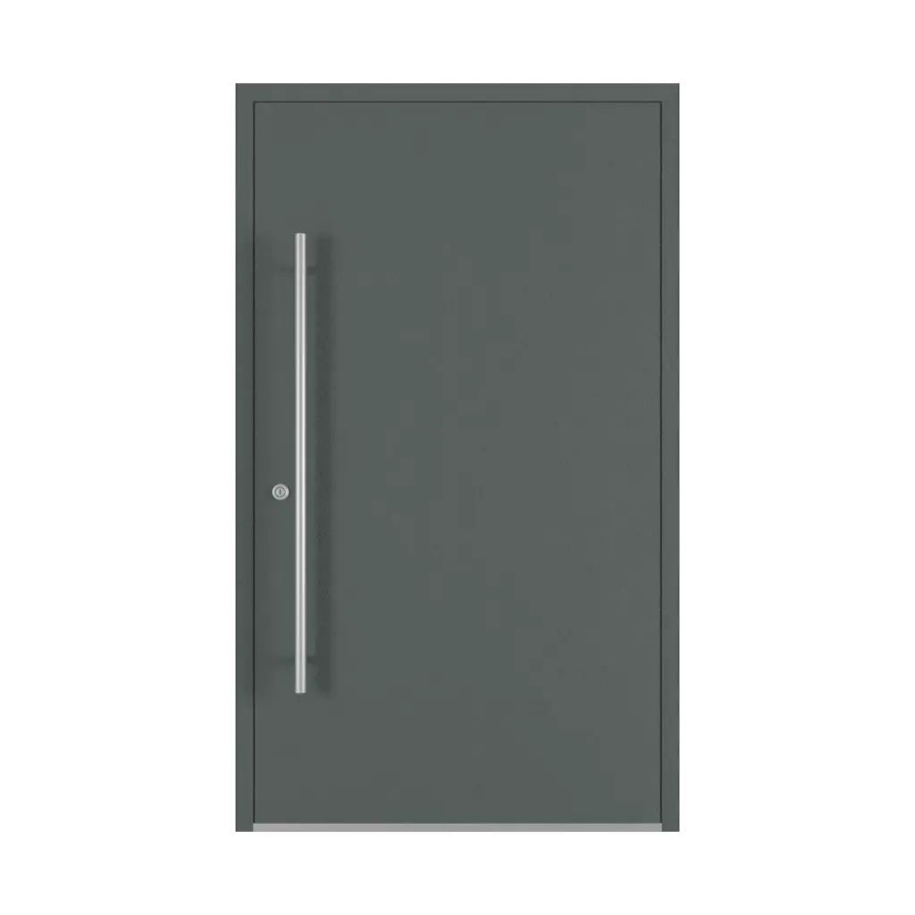 Basalt gray entry-doors models dindecor model-6129  