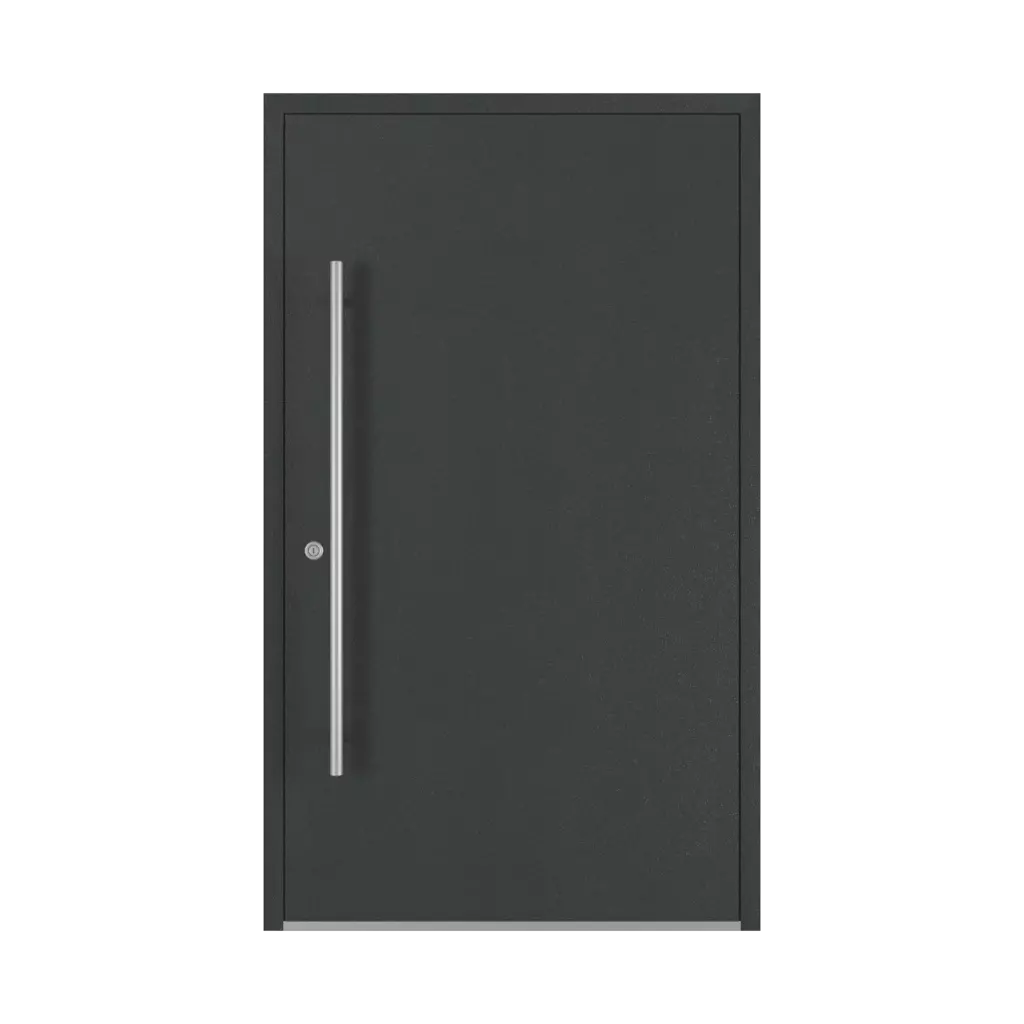 Aludec gray anthracite entry-doors models dindecor sk01-beton  