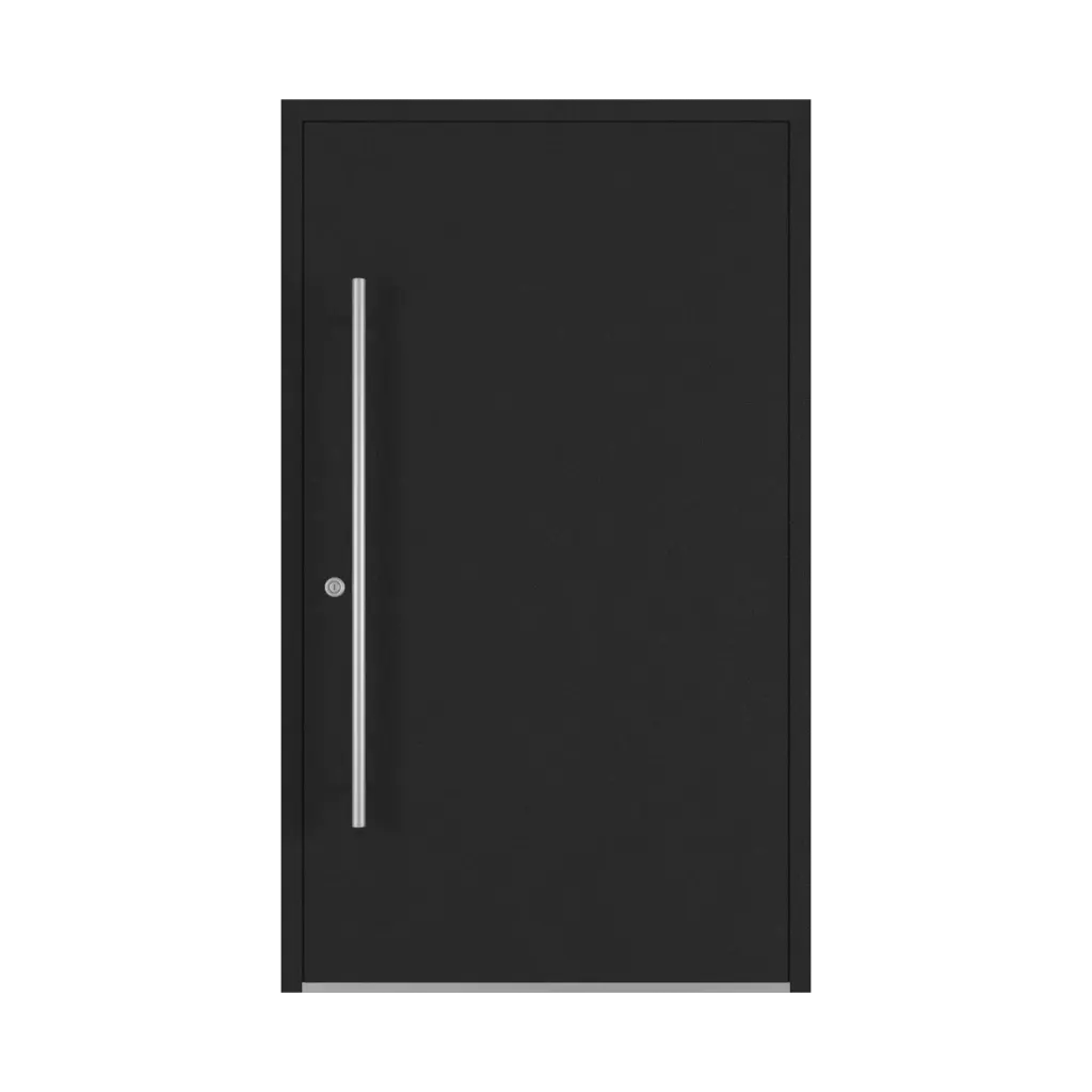 Dark graphite entry-doors models dindecor 6124-pwz  