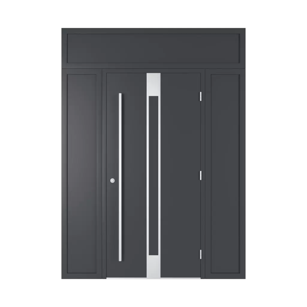 Door with full transom entry-doors models dindecor 6024-pvc  