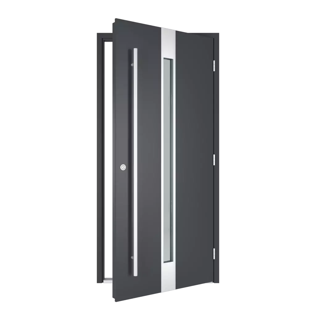 The right one opens outwards entry-doors models dindecor 6132-black  