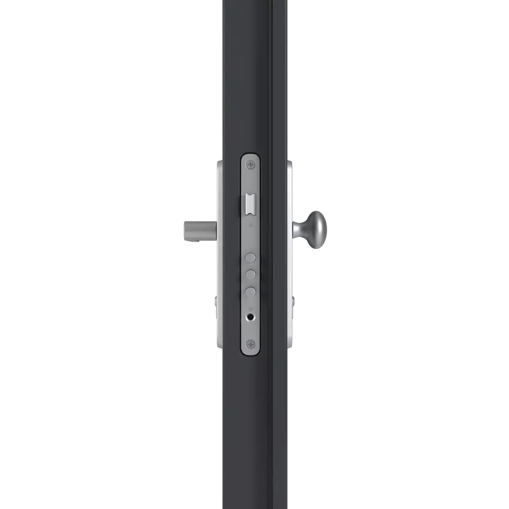 Handle/door knob entry-doors models-of-door-fillings aluminum full