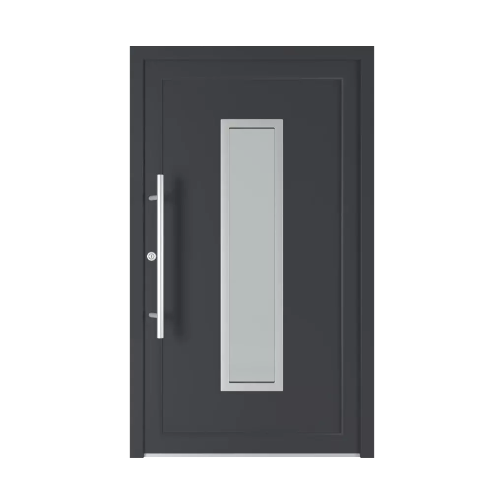Model 6002 PVC entry-doors models-of-door-fillings dindecor types-of-door-fillings
