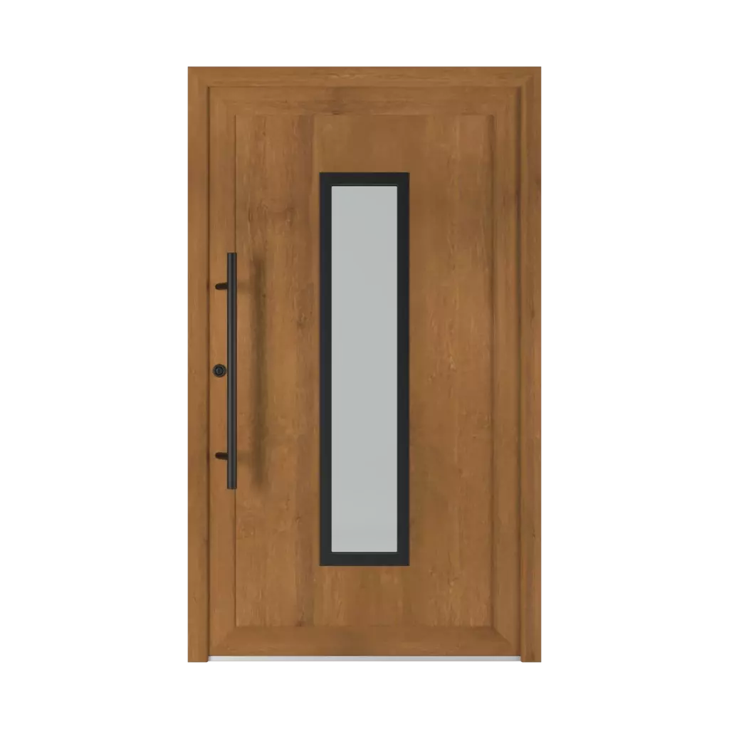 Model 6002 PVC Black entry-doors models-of-door-fillings dindecor types-of-door-fillings