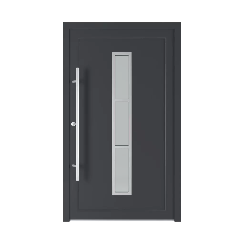 Model 6003 PVC entry-doors models-of-door-fillings dindecor types-of-door-fillings