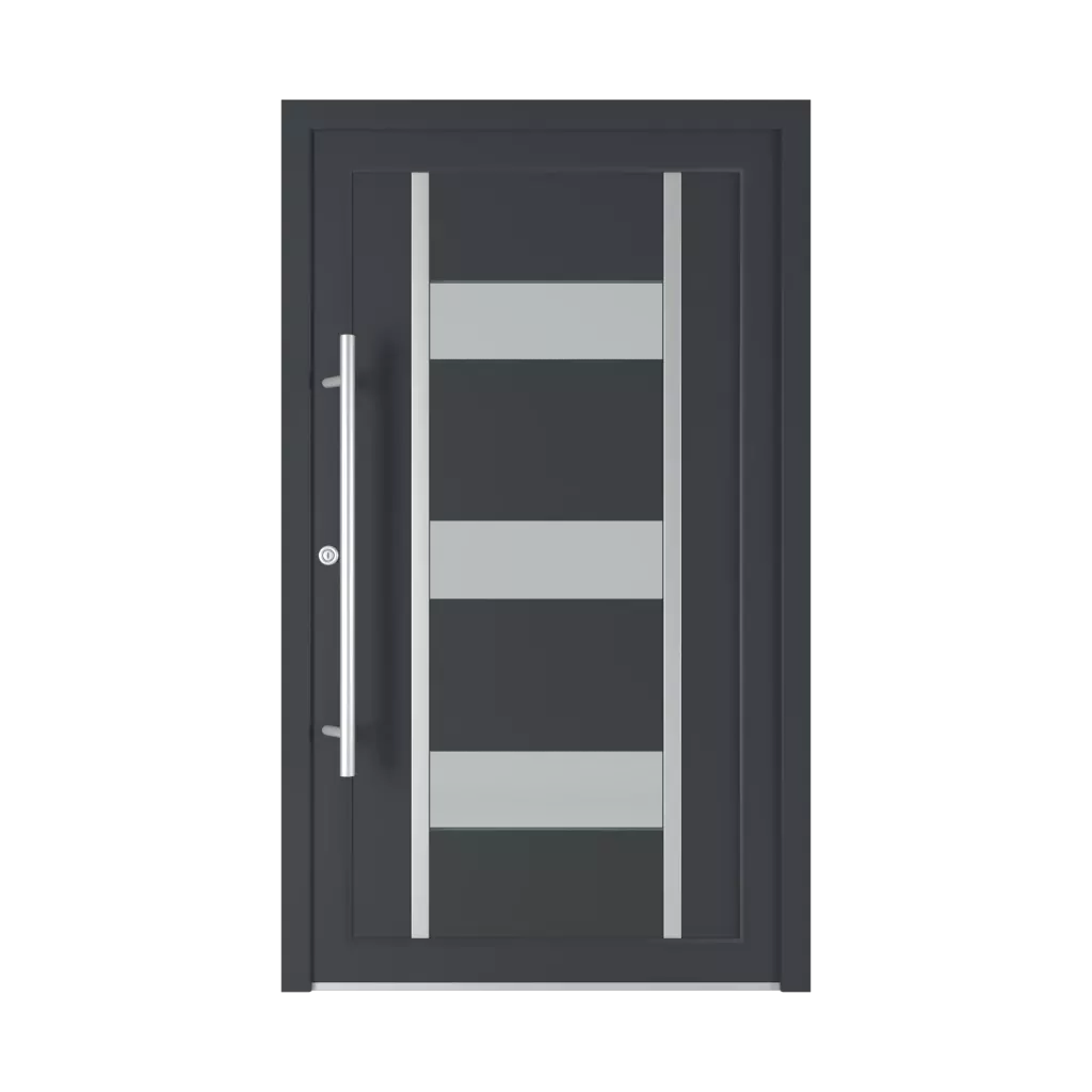 Model 6004 PVC entry-doors models-of-door-fillings dindecor types-of-door-fillings