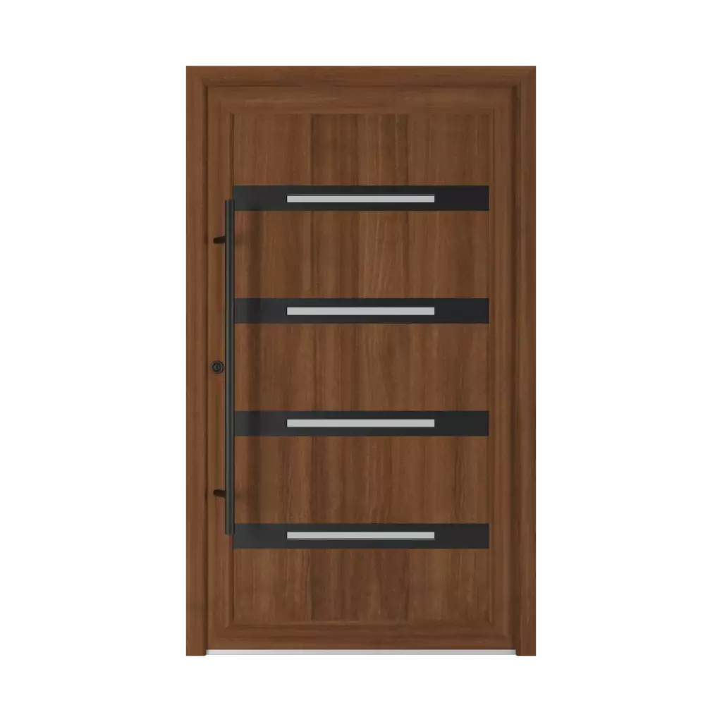 6005 PVC Black entry-doors models dindecor 