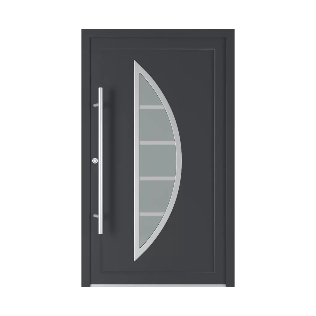 Model 6008 PVC entry-doors models-of-door-fillings dindecor types-of-door-fillings