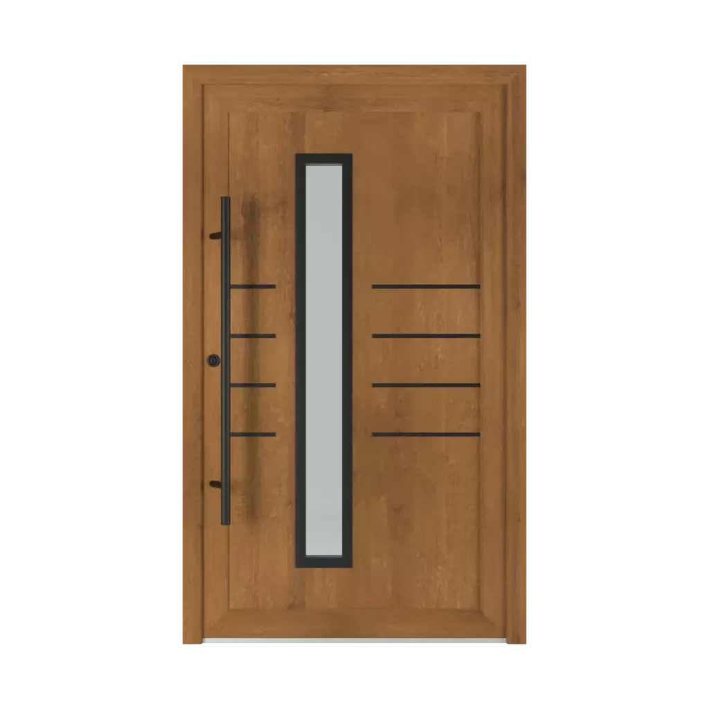 Model 6011 PVC Black entry-doors models-of-door-fillings dindecor types-of-door-fillings