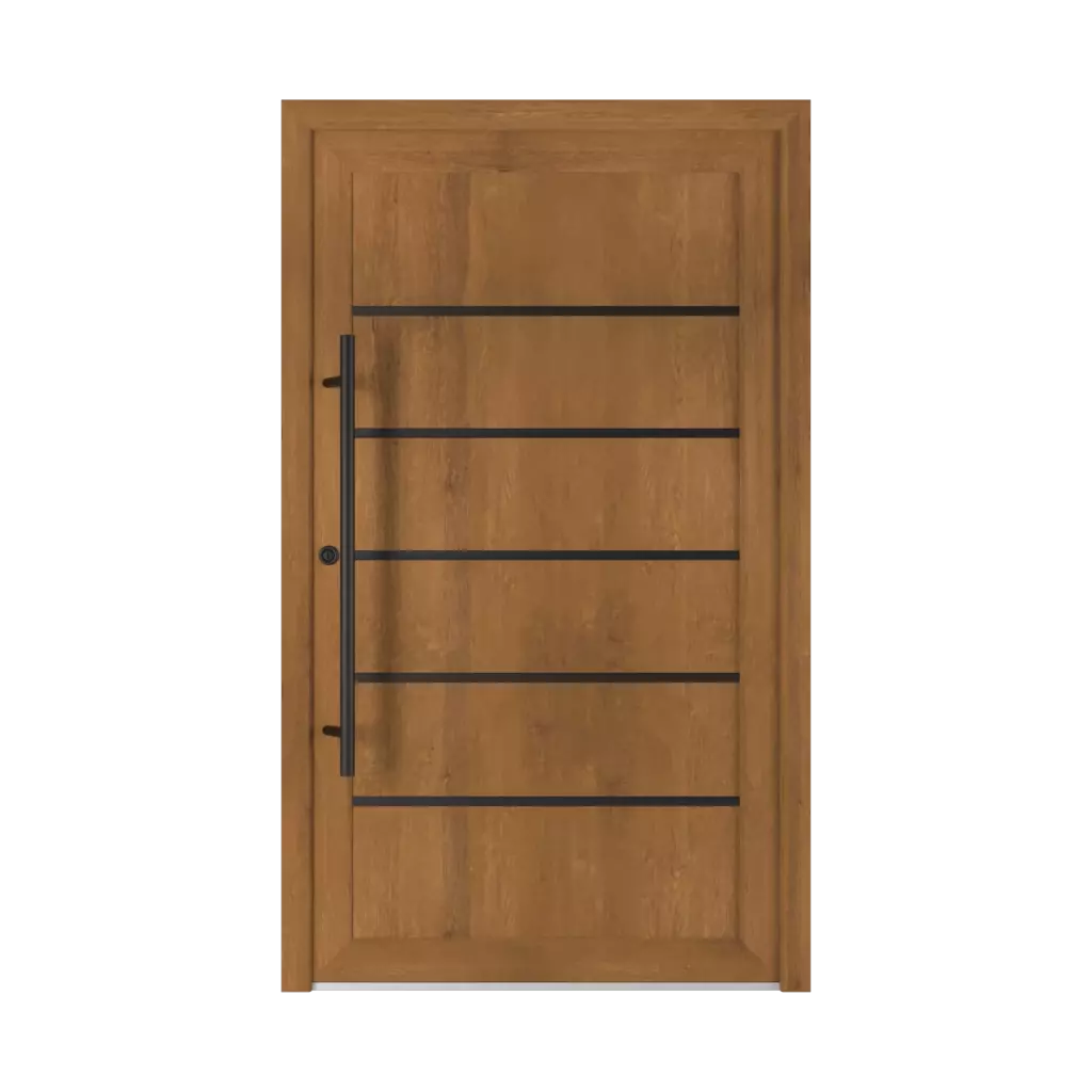 6013 PVC Black entry-doors models dindecor 