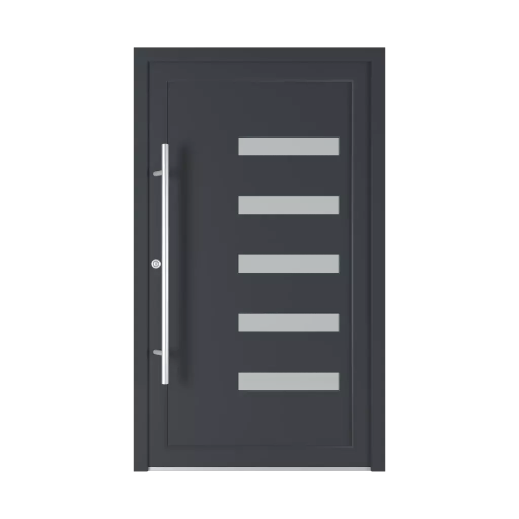 Model 6014 PVC entry-doors models-of-door-fillings dindecor types-of-door-fillings