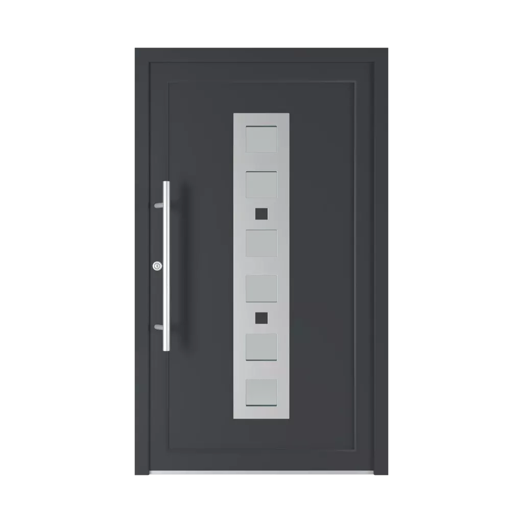 Model 6016 PVC entry-doors models-of-door-fillings dindecor types-of-door-fillings