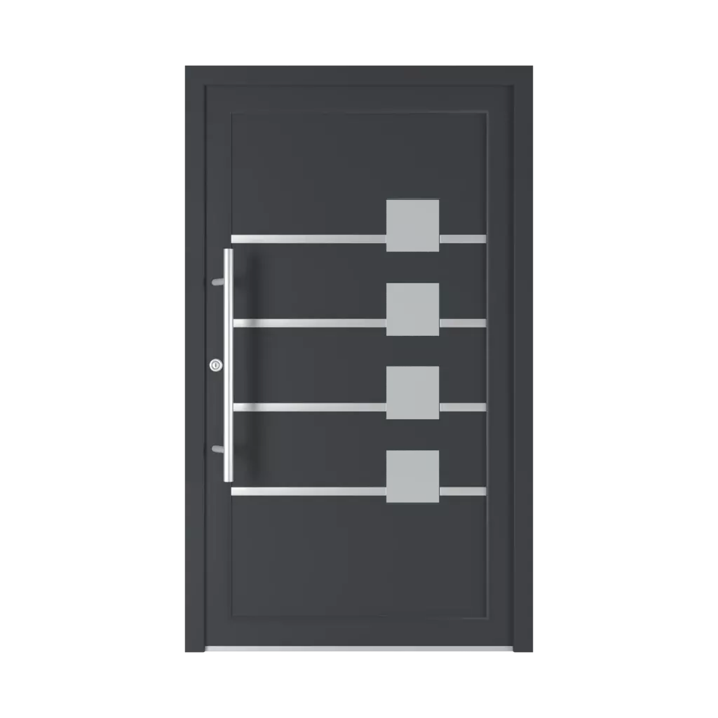 Model 6023 PVC entry-doors models-of-door-fillings dindecor types-of-door-fillings