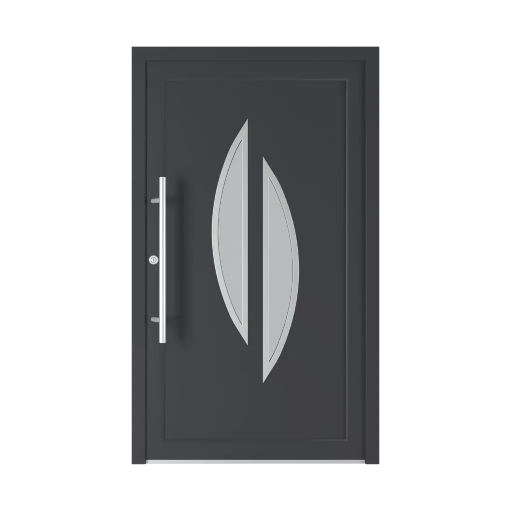 Model 6027 PVC entry-doors models-of-door-fillings dindecor types-of-door-fillings