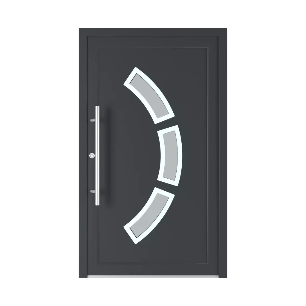 Model 6028 PVC entry-doors models-of-door-fillings dindecor types-of-door-fillings