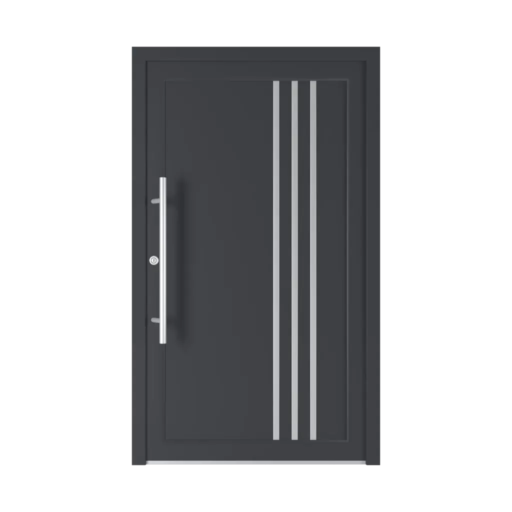 Model 6029 PVC entry-doors models-of-door-fillings dindecor types-of-door-fillings